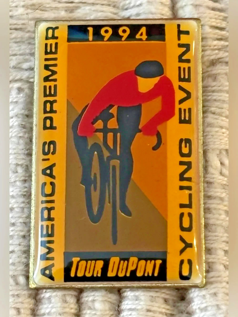 Tour DuPont Vintage 1994 Delaware Mid-Atlantic Bike Race Lapel Pin